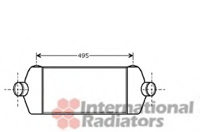 Радиатор интеркулера Ford Transit 2.4DI 00-