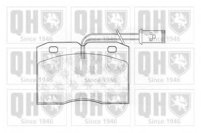 Комплект тормозных колодок, дисковый тормоз QUINTON HAZELL купить