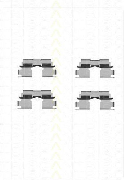 Комплектующие, колодки дискового тормоза TRISCAN купить