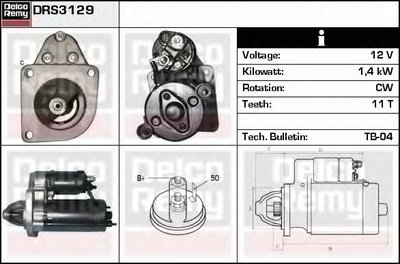 Стартер Remanufactured REMY (Light Duty) DELCO REMY купить