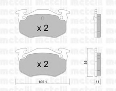Колодки тормозные (задние) Citroen Saxo/Xsara/Peugeot 105/205/206/306/309 84- 