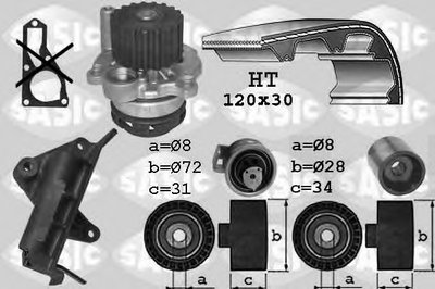 Водяной насос + комплект зубчатого ремня SASIC купить