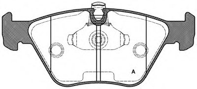 Комплект тормозных колодок, дисковый тормоз ADVANCE OPEN PARTS купить