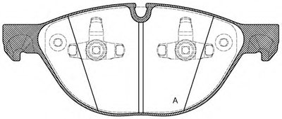 Комплект тормозных колодок, дисковый тормоз ADVANCE OPEN PARTS купить