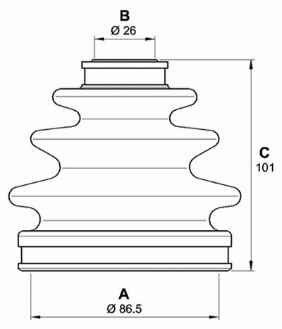 Комплект пылника, приводной вал SPIN OPEN PARTS купить