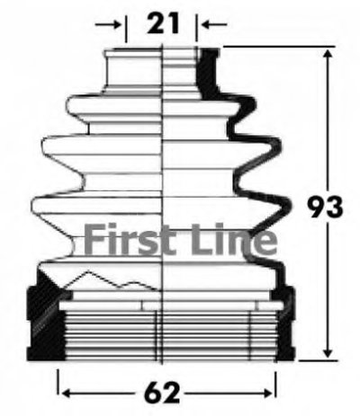 Пыльник, приводной вал FIRST LINE купить