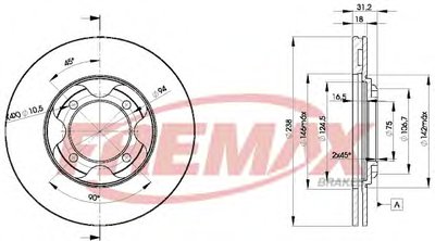 Тормозной диск Premium Carbon + FREMAX купить