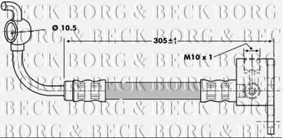 Тормозной шланг BORG & BECK купить