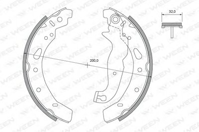 Комплект тормозных колодок WEEN купить