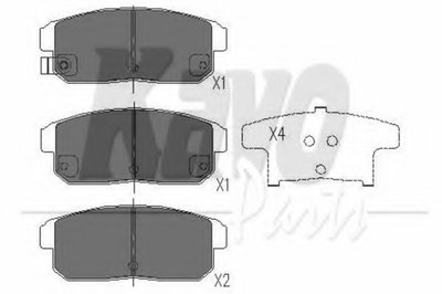 Колодки тормозные (задние) Mazda RX-8 03-12/Suzuki Ignis 00-05