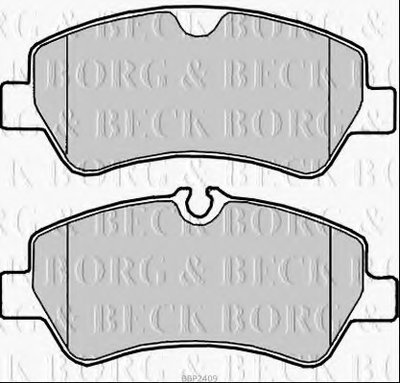 Комплект тормозных колодок, дисковый тормоз BORG & BECK купить