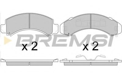 Комплект тормозных колодок, дисковый тормоз BREMSI купить