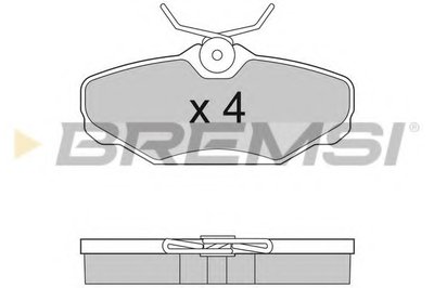 Комплект тормозных колодок, дисковый тормоз BREMSI купить