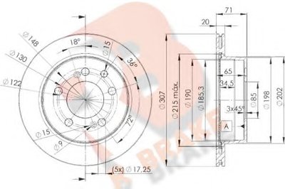 Тормозной диск R BRAKE купить