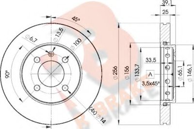 Тормозной диск R BRAKE купить