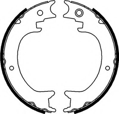 Комплект тормозных колодок, стояночная тормозная система HELLA купить