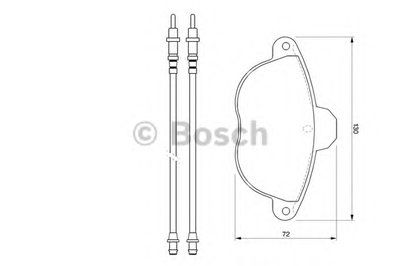 Комплект тормозных колодок, дисковый тормоз BOSCH купить