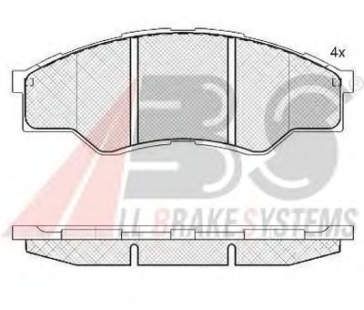 Комплект тормозных колодок, дисковый тормоз A.B.S. купить