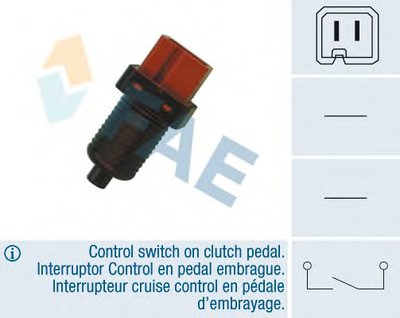 Выключатель фонаря сигнала торможения; Выключатель, привод сцепления (Tempomat); Выключатель, управление сцеплением; Выключатель, привод сцепления (управление двигателем) FAE купить