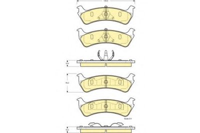 Комплект тормозных колодок, дисковый тормоз GIRLING купить