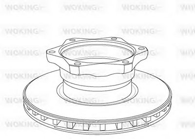 Тормозной диск Heavy Duty Brake Disc WOKING купить