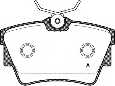 Комплект тормозных колодок, дисковый тормоз ADVANCE OPEN PARTS купить