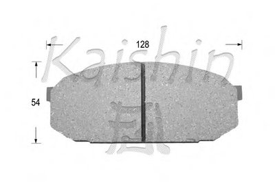 Комплект тормозных колодок, дисковый тормоз KAISHIN купить