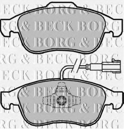 Комплект тормозных колодок, дисковый тормоз BORG & BECK купить