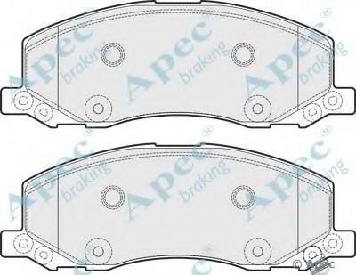 Комплект тормозных колодок, дисковый тормоз APEC braking купить