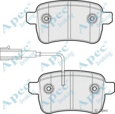 Комплект тормозных колодок, дисковый тормоз APEC braking купить