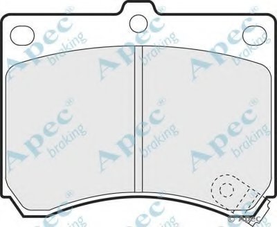 Комплект тормозных колодок, дисковый тормоз APEC braking купить