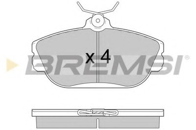 Комплект тормозных колодок, дисковый тормоз BREMSI купить