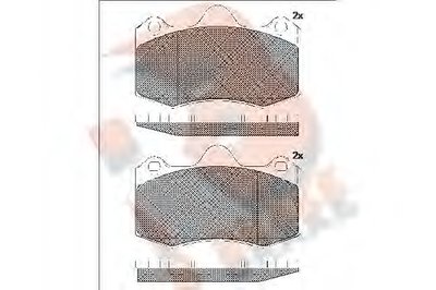 Комплект тормозных колодок, дисковый тормоз R BRAKE купить