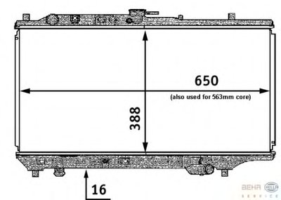 Радиатор, охлаждение двигателя BEHR-HELLA купить