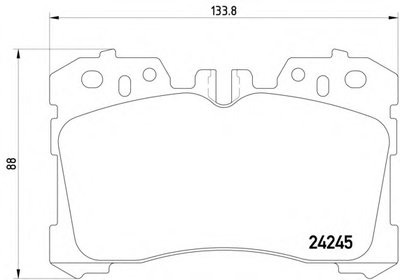 Колодки тормозные (передние) Lexus LS 06- (Advics)
