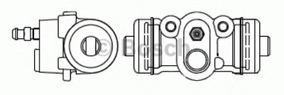 Цилиндр тормозной (задний) Mazda Premacy/626 97-05 (d=20,64mm)