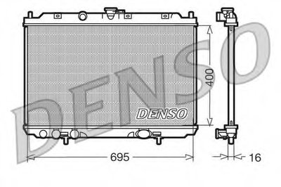 Радиатор, охлаждение двигателя DENSO купить