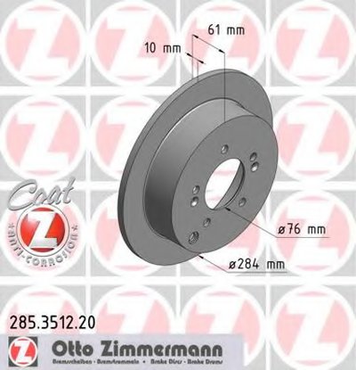 Тормозной диск COAT Z ZIMMERMANN Придбати