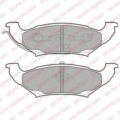 Комплект тормозных колодок, дисковый тормоз DELPHI купить