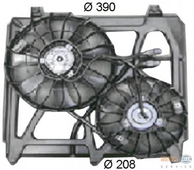 Вентилятор, охлаждение двигателя BEHR-HELLA купить