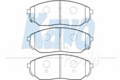 Комплект тормозных колодок, дисковый тормоз MK KASHIYAMA KAVO PARTS купить