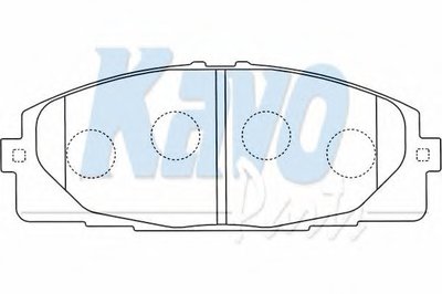 Комплект тормозных колодок, дисковый тормоз MK KASHIYAMA KAVO PARTS купить