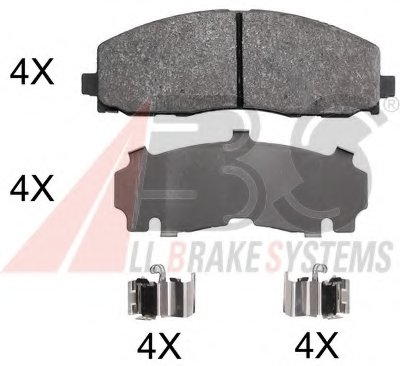 Комплект тормозных колодок, дисковый тормоз A.B.S. купить