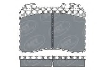 Комплект тормозных колодок, дисковый тормоз SCT Germany купить