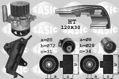 Водяной насос + комплект зубчатого ремня SASIC купить