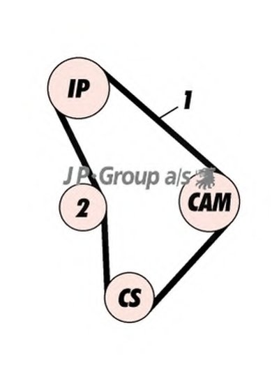 Комплект ремня ГРМ QH JP GROUP купить