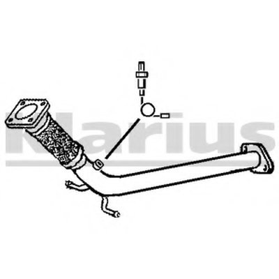Труба выхлопного газа KLARIUS купить