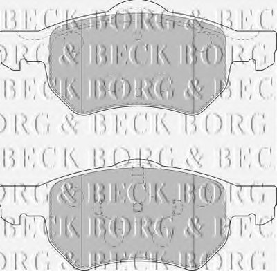 Комплект тормозных колодок, дисковый тормоз BORG & BECK купить