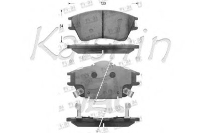 Комплект тормозных колодок, дисковый тормоз KAISHIN купить