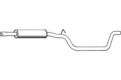Средний глушитель выхлопных газов FENNO купить